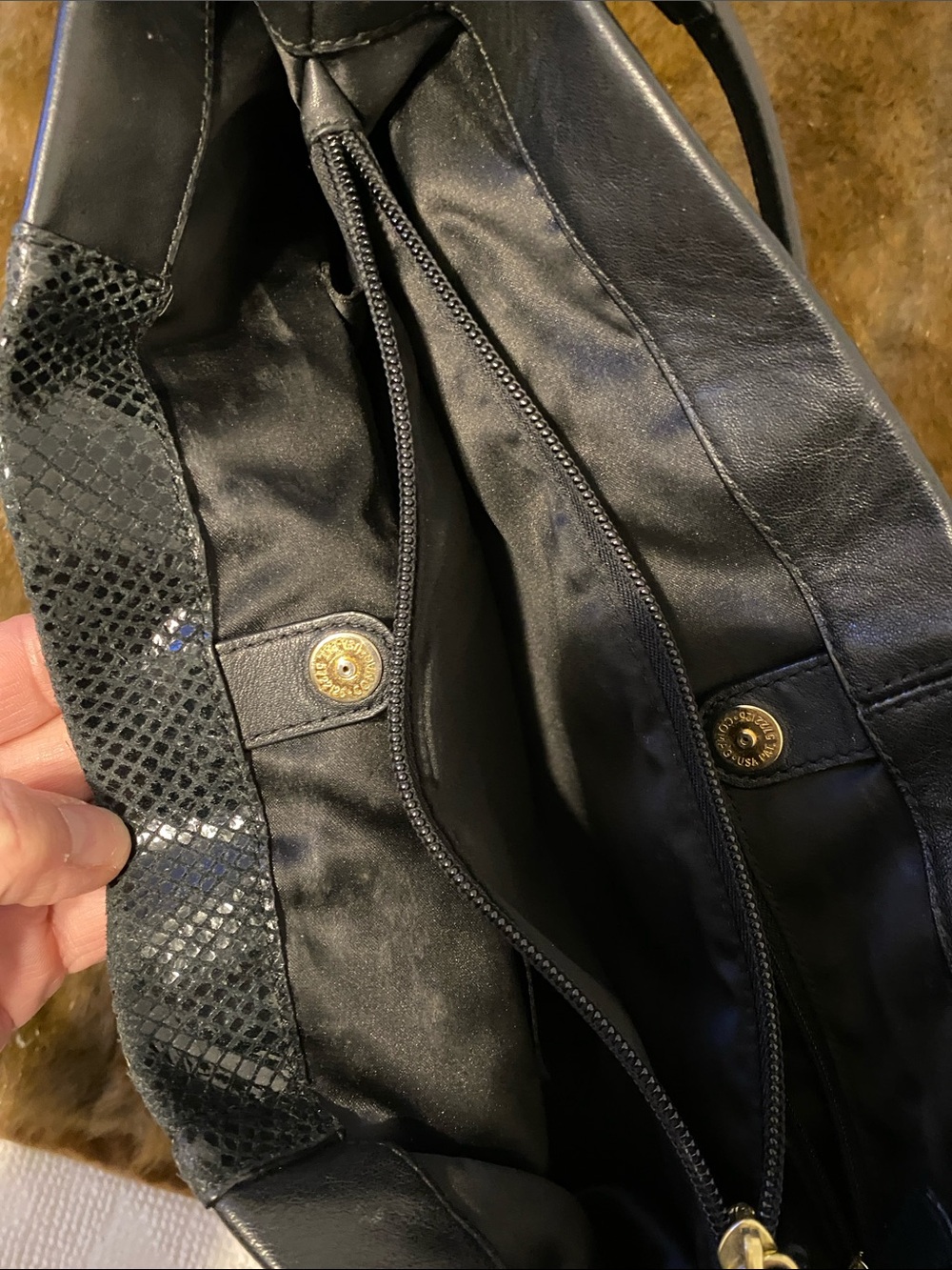 Coach Black Leather Shoulder Bag with Gold Hardware, minimal wear. Crossbody - Picture 8 of 10